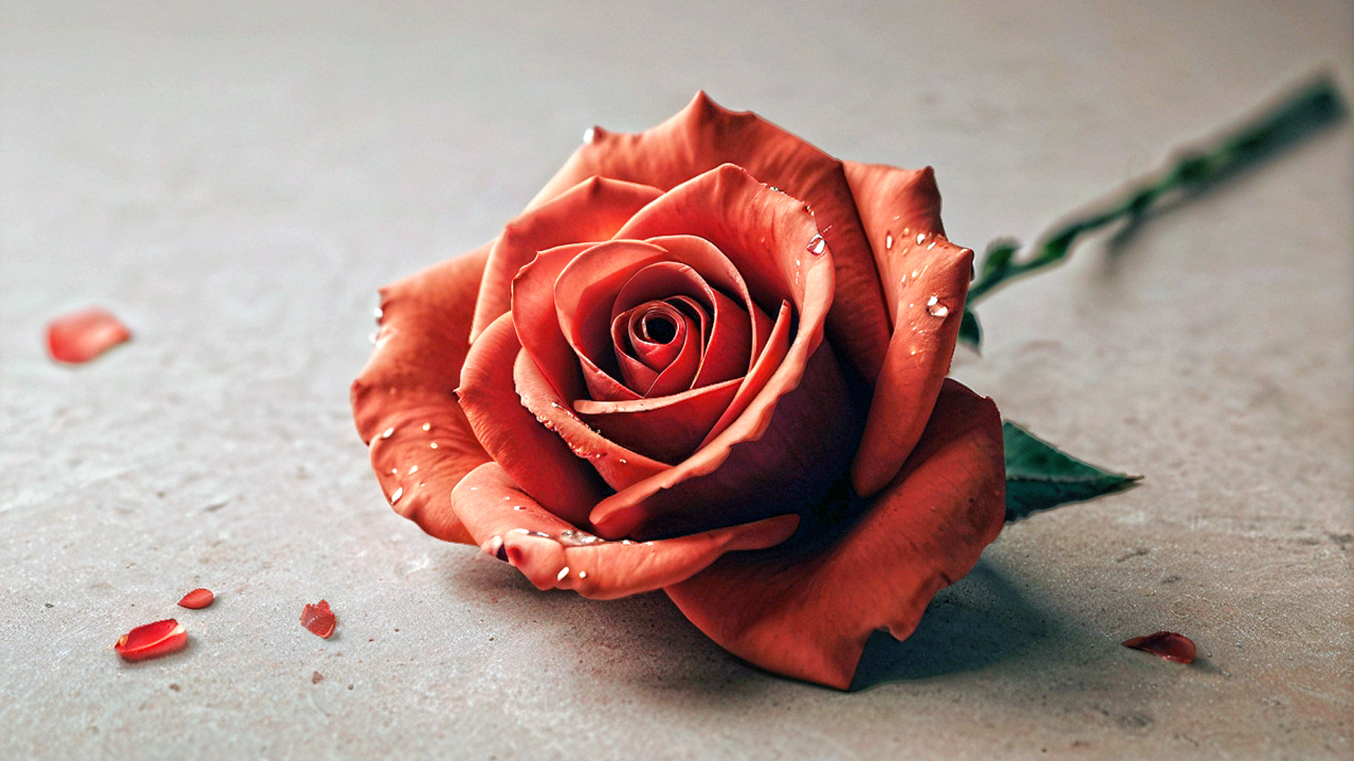 fond d'écran theredrose 4K ultra HD