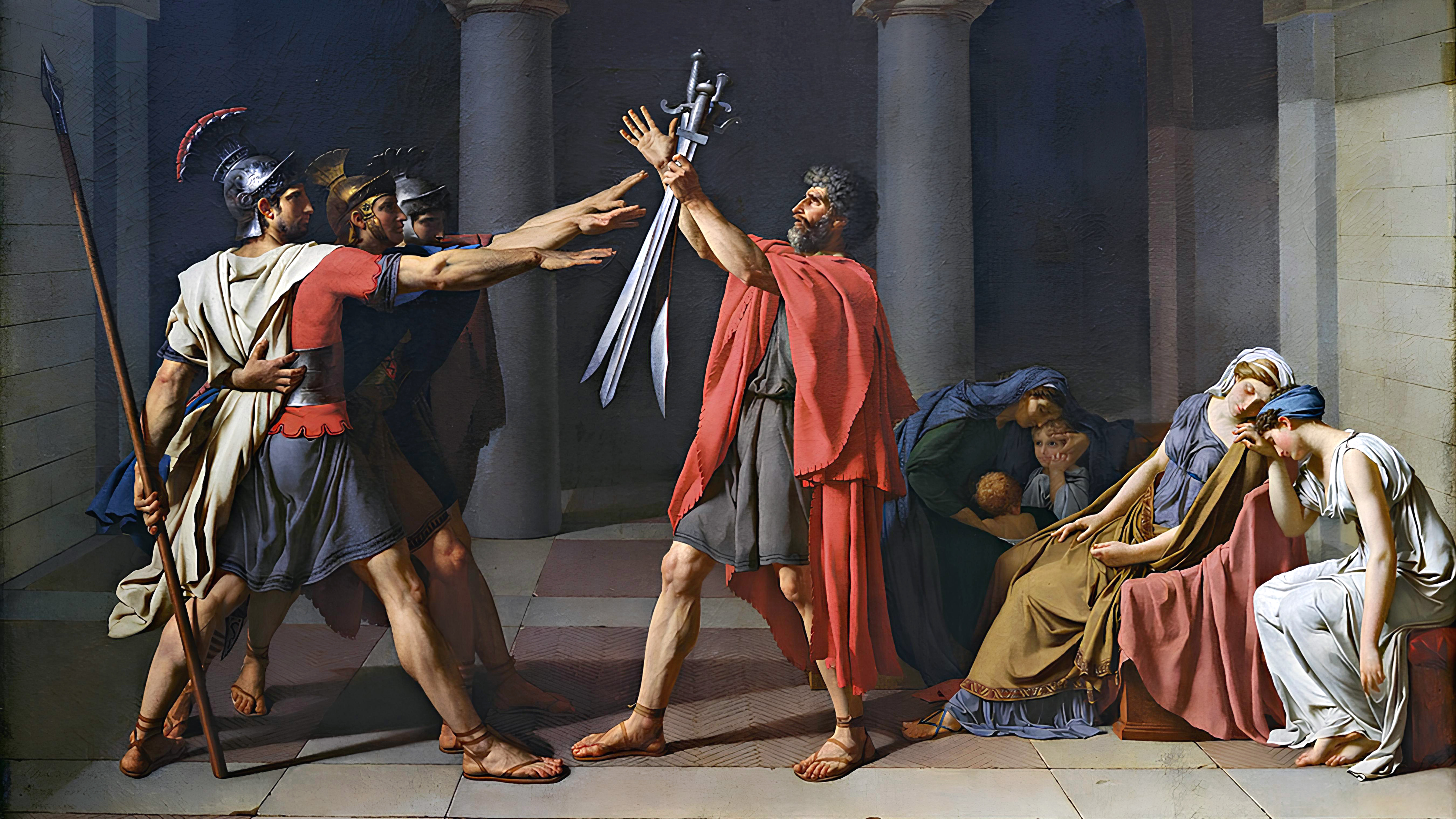 Le serment des horaces jacques-louis david