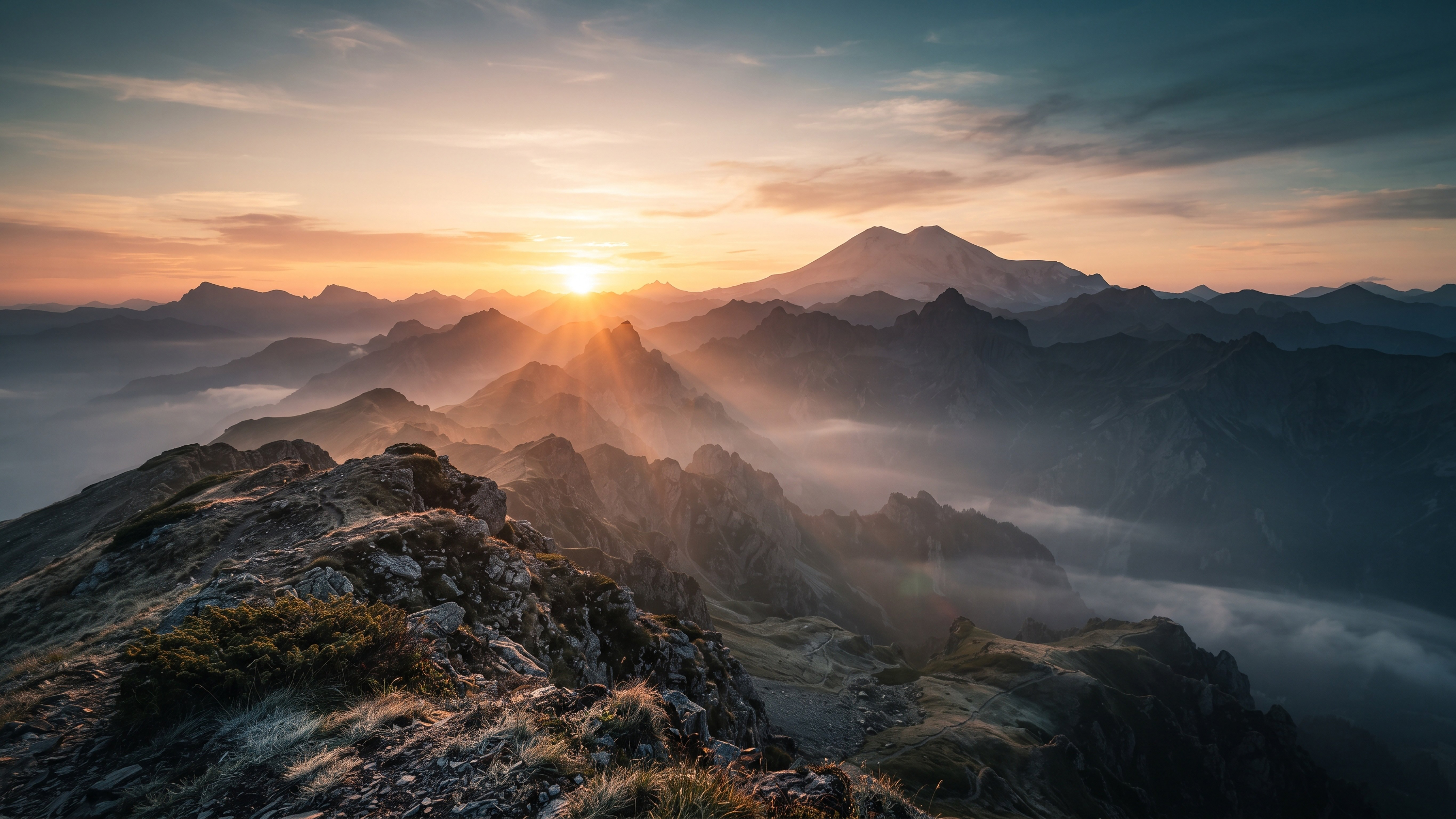 Mountain sunrise