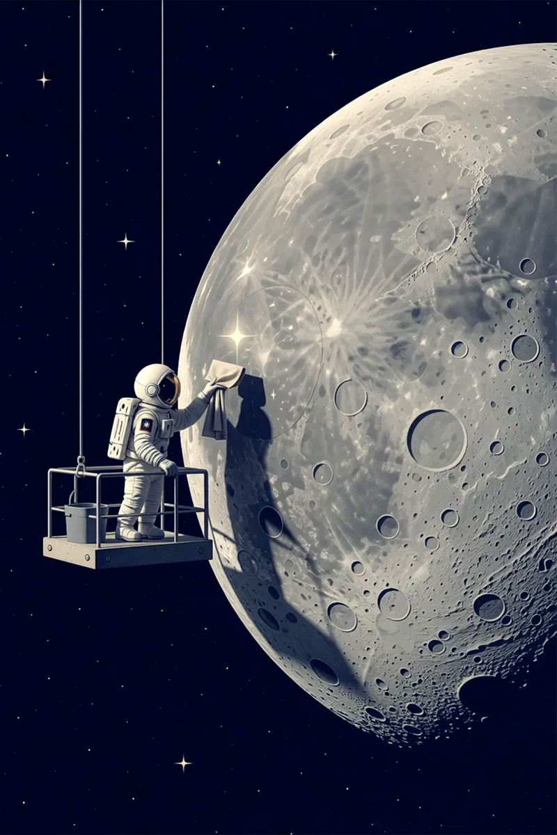 Clean moon