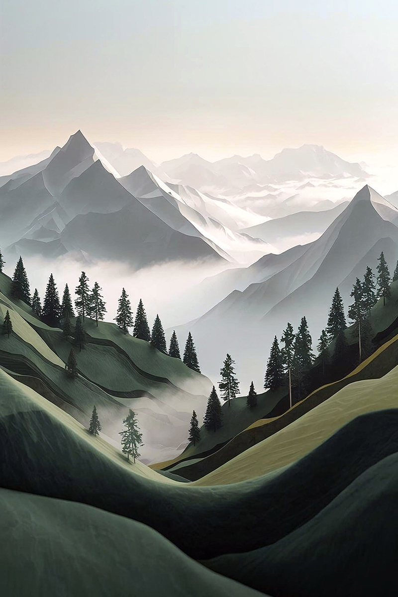 Far mountains