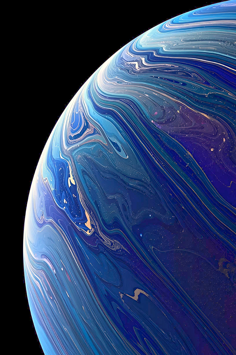 The blue planet