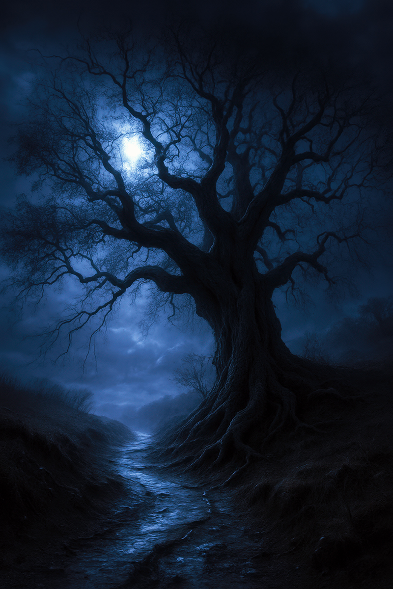 Tree at night