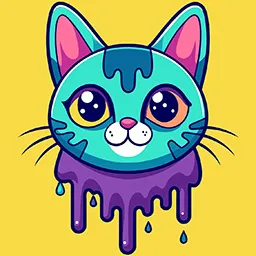 Avatar gratuit Catcolor 256x256 pour profil Discord réseaux sociaux