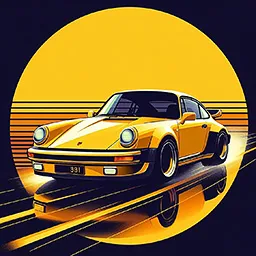 Avatar gratuit Porsche 256x256 pour profil Discord réseaux sociaux