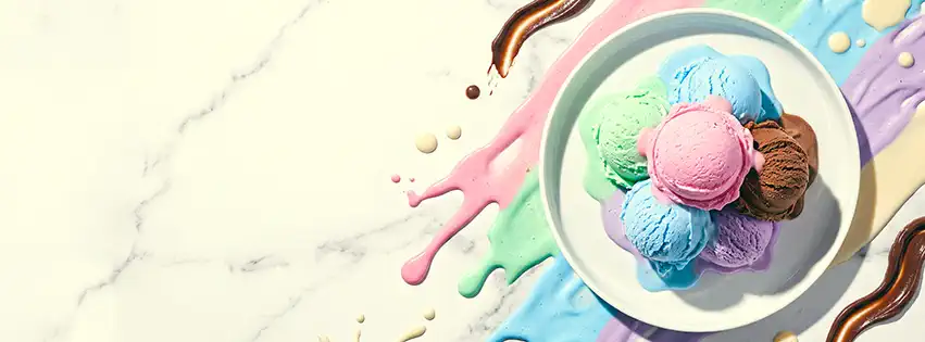 Scoops ice cream