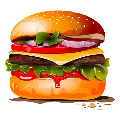 Hamburger PNG/WEBP transparent gratuit sans fond