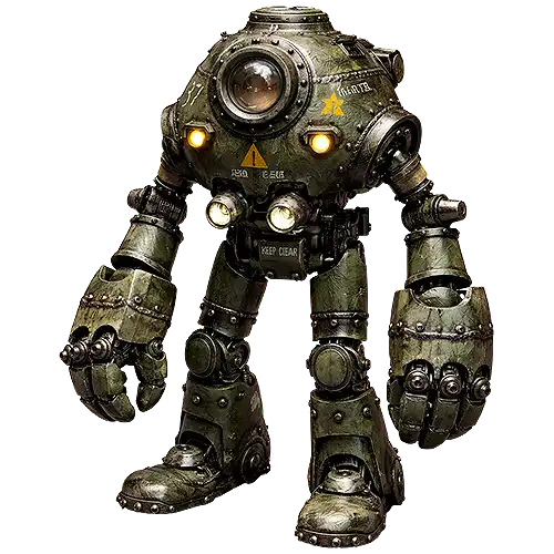 Old robot PNG/WEBP transparent gratuit sans fond
