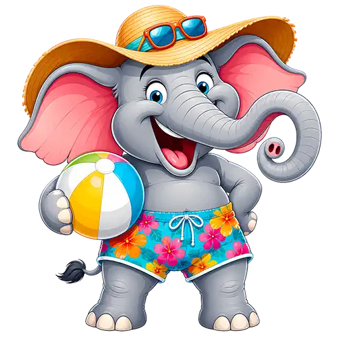 Smart elephant PNG/WEBP transparent gratuit sans fond