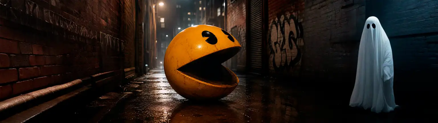 pacman and ghost
