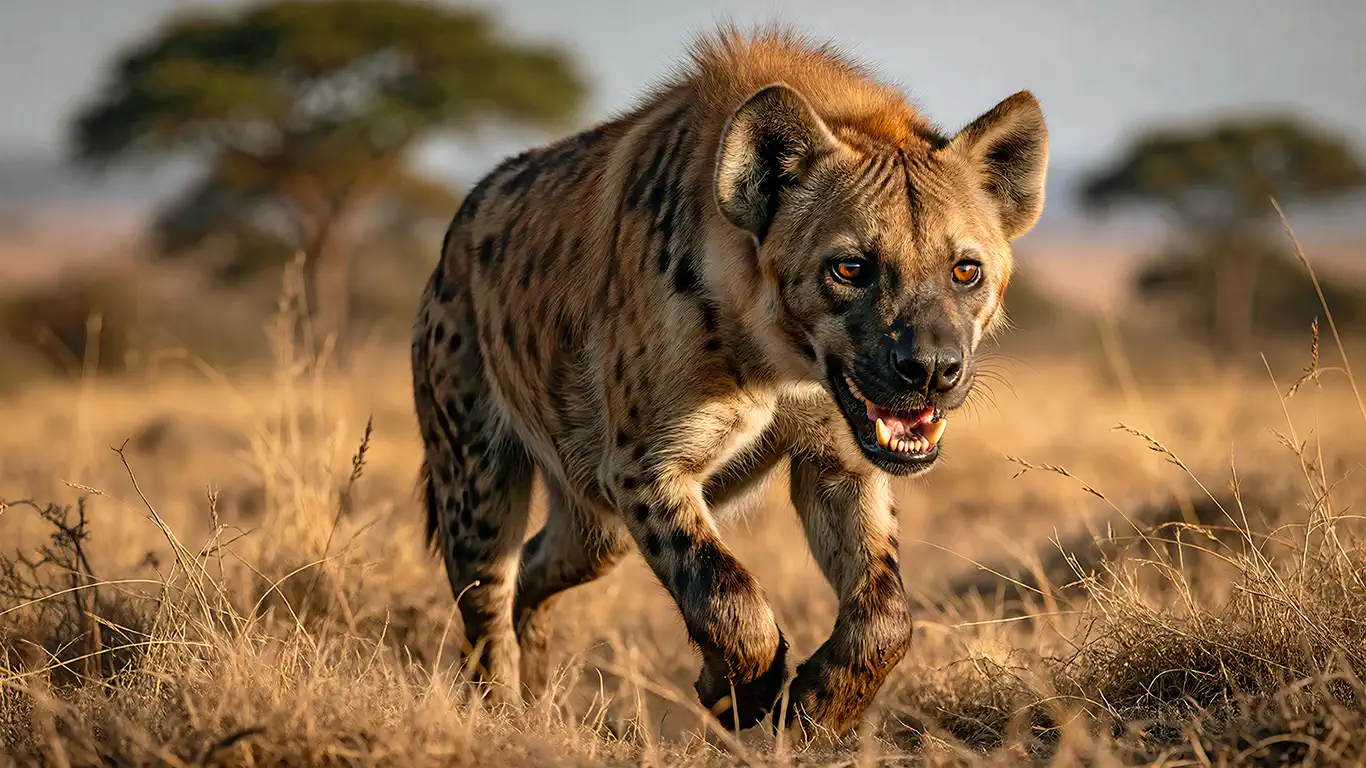 blonde hyena