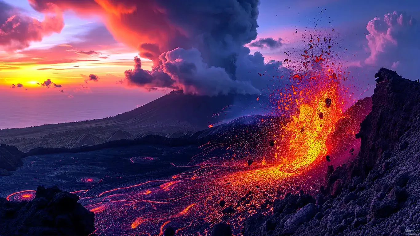 Eruption wallpaper HD pour PC
