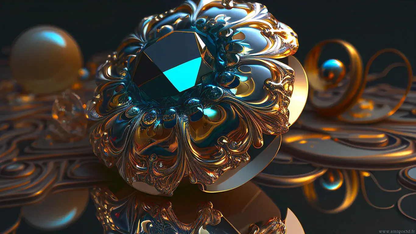 Fractaljewel3 wallpaper 1920x1080 4K PC HD