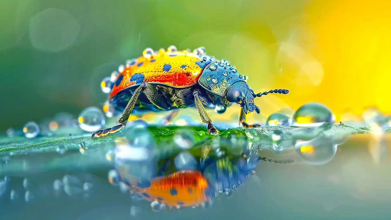 Scarabwaterdrops wallpaper 1920x1080 4K PC HD