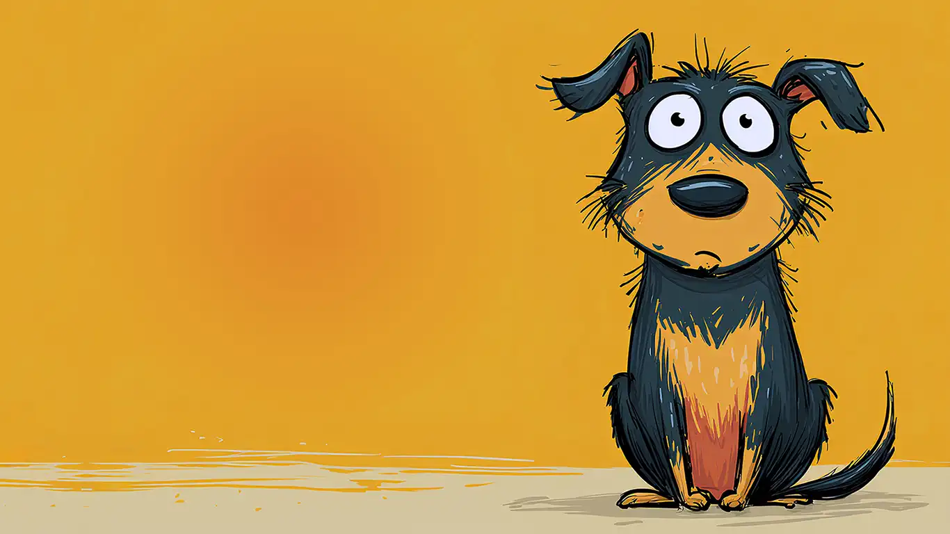 surprised dog