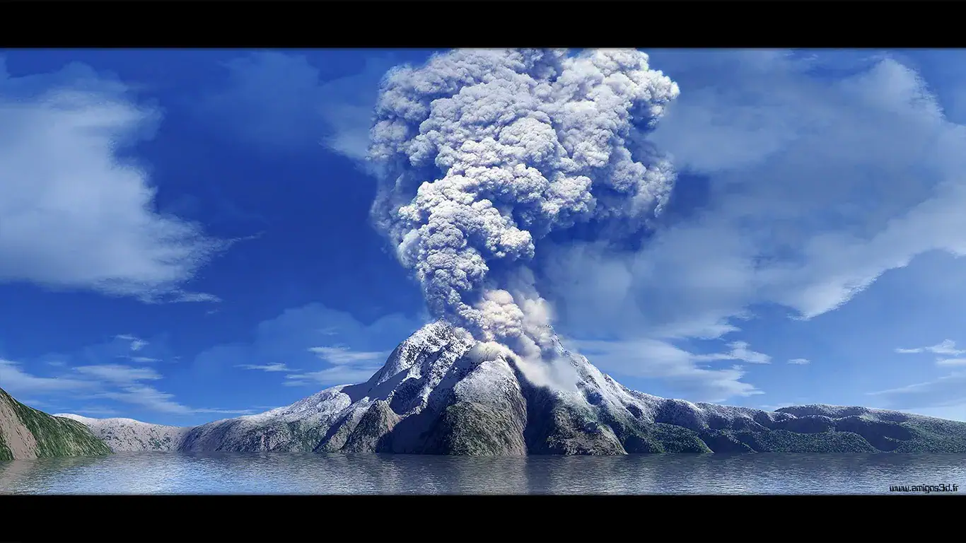 Volcan wallpaper 1920x1080 4K PC HD