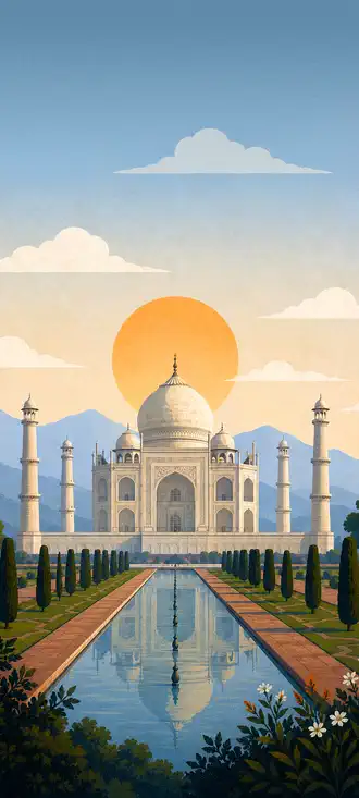 Taj mahal wallpaper mobile, fond écran smartphone HD
