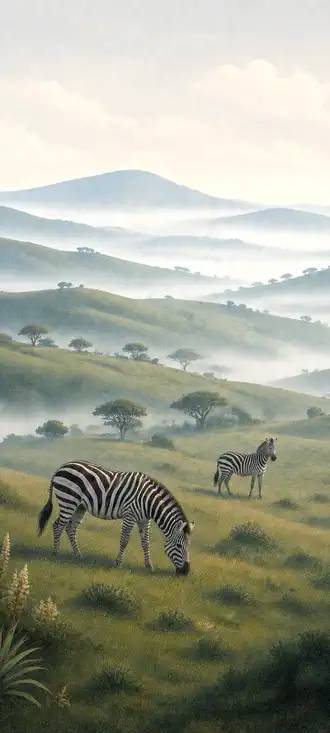 Zebra savana wallpaper mobile, fond écran smartphone HD