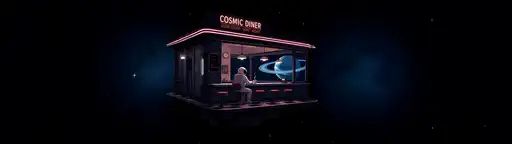 Cosmic-diner wallpaper ultrawide 3440x1440 4K 8K fond écran ultra wide