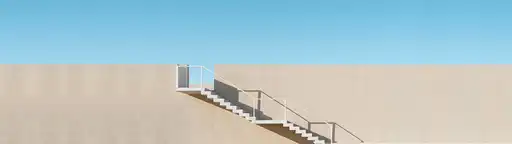 Escalier - Wallpaper ultrawide 3440x1440 5120x1440 7680x2160 4K 8K fond d'écran panoramique 21:9 32:9 pour PC gaming téléchargement gratuit haute qualité Amigos3D